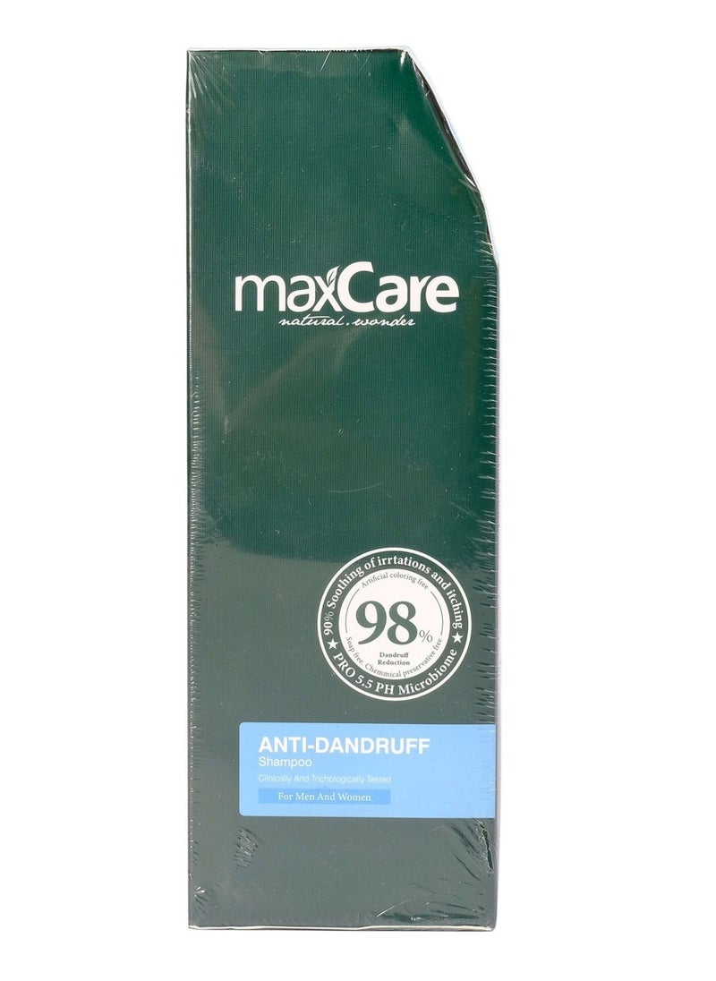 Maxcare Anti-Dandruff Shampoo – Controls Flaking & Itching, Healthy Scalp Formula – 400ml