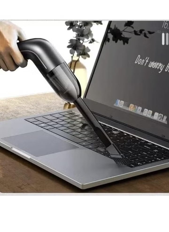 VC02 Mini Handheld Rechargeable Vacuum Cleaner – Portable, Cordless, Powerful Suction for Home, Office, and Car Cleaning, Compact Design, Easy to Use, Rechargeable Battery
