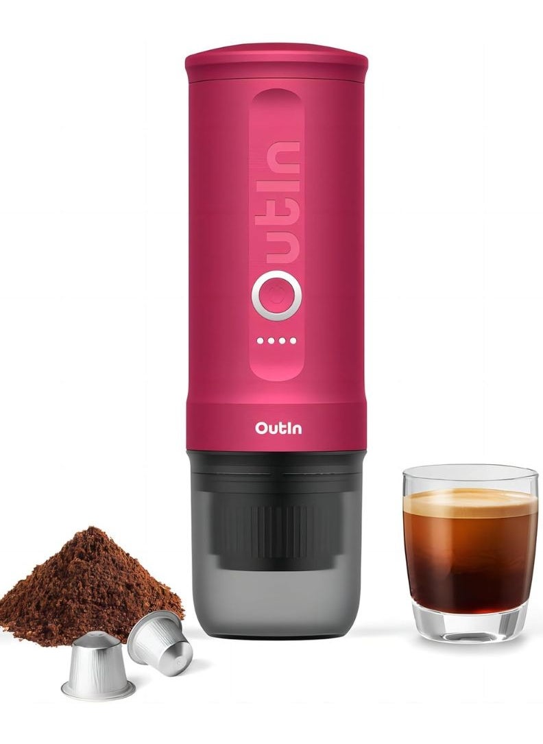 Outin Nano Portable Espresso Machine Crimson Red