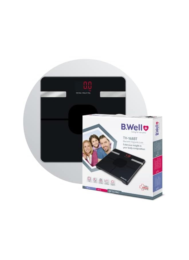 B.Well TH-168 Bluetooth Diagnostic Electronic Personal Weighing Scale