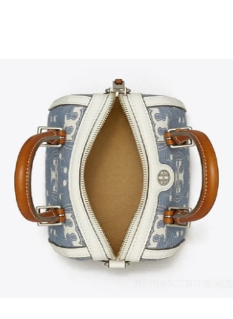 TORY BURCH T Monogram Mini Barrel Bag