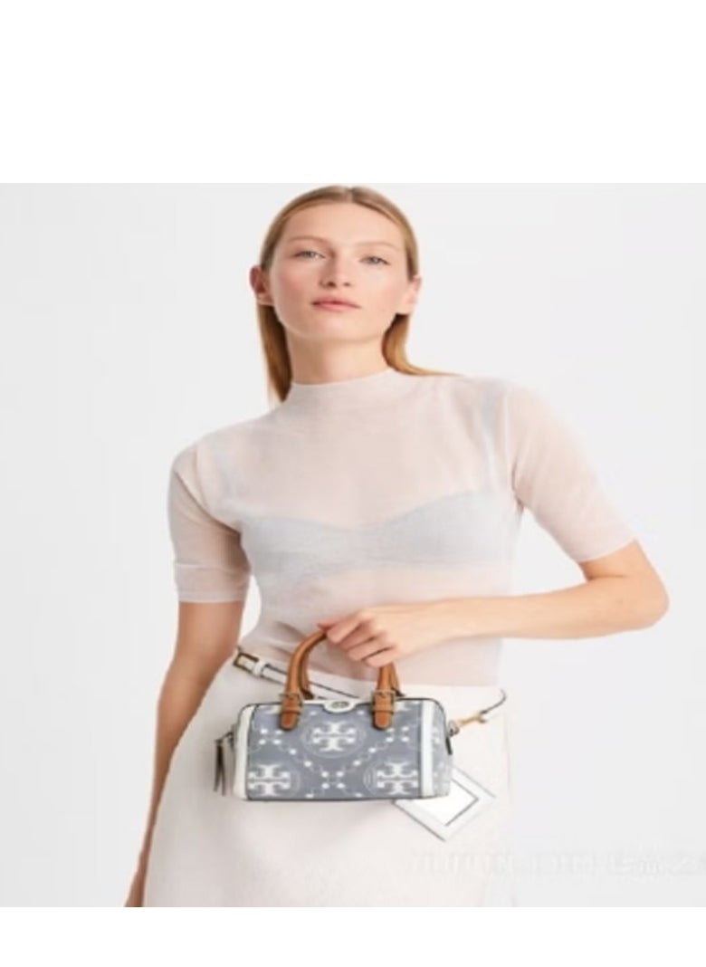 TORY BURCH T Monogram Mini Barrel Bag