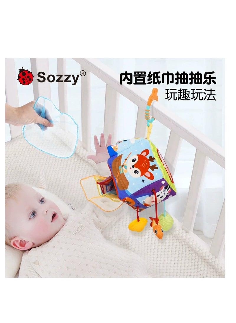 Drawstring drawstring car hanging newborn baby 0-1 years old educational stroller pendant toys