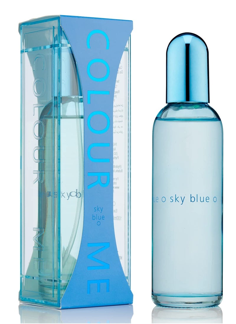 Pack of 3 Eau de perfume Combo Sky blue Pink Purple Set 100x3 (Total300ml) Colour me