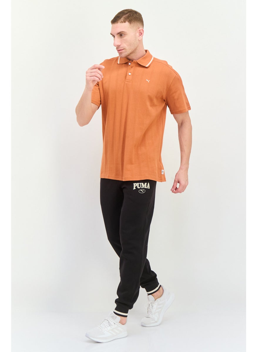 Puma x Select Men Sportswear Fit Short Sleeve Outdoor Polo Shirt, Rust