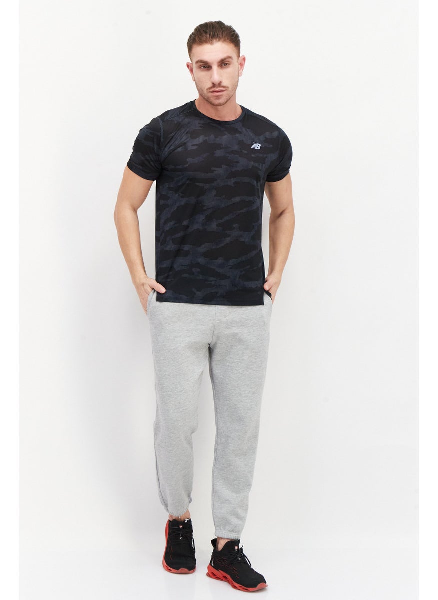 Men Sportswear Fit Short Sleeves Training T-Shirt, Black