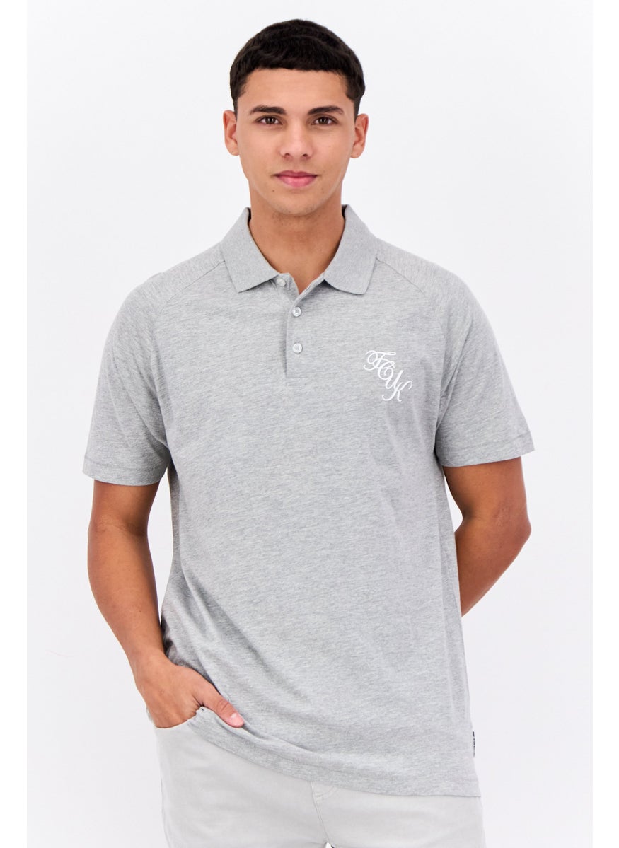 Men 3 Pcs Regular Fit Brand Logo Short Sleeves Polo, Black