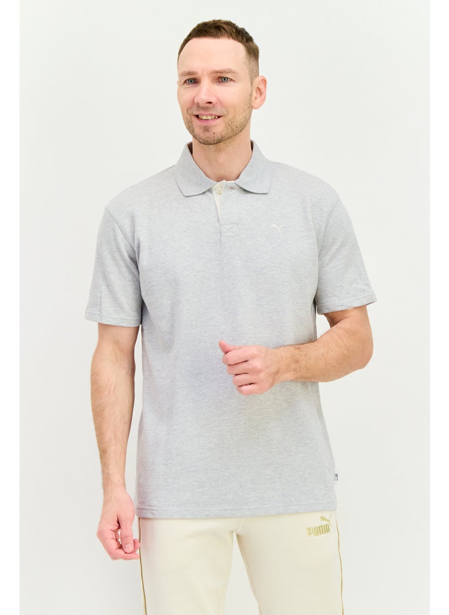 Puma x Select Men Sportwear Fit Short Sleeves Outdoor Polo Shirt, Grey