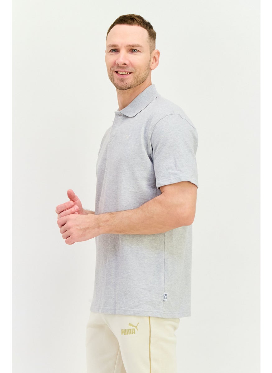 Puma x Select Men Sportwear Fit Short Sleeves Outdoor Polo Shirt, Grey