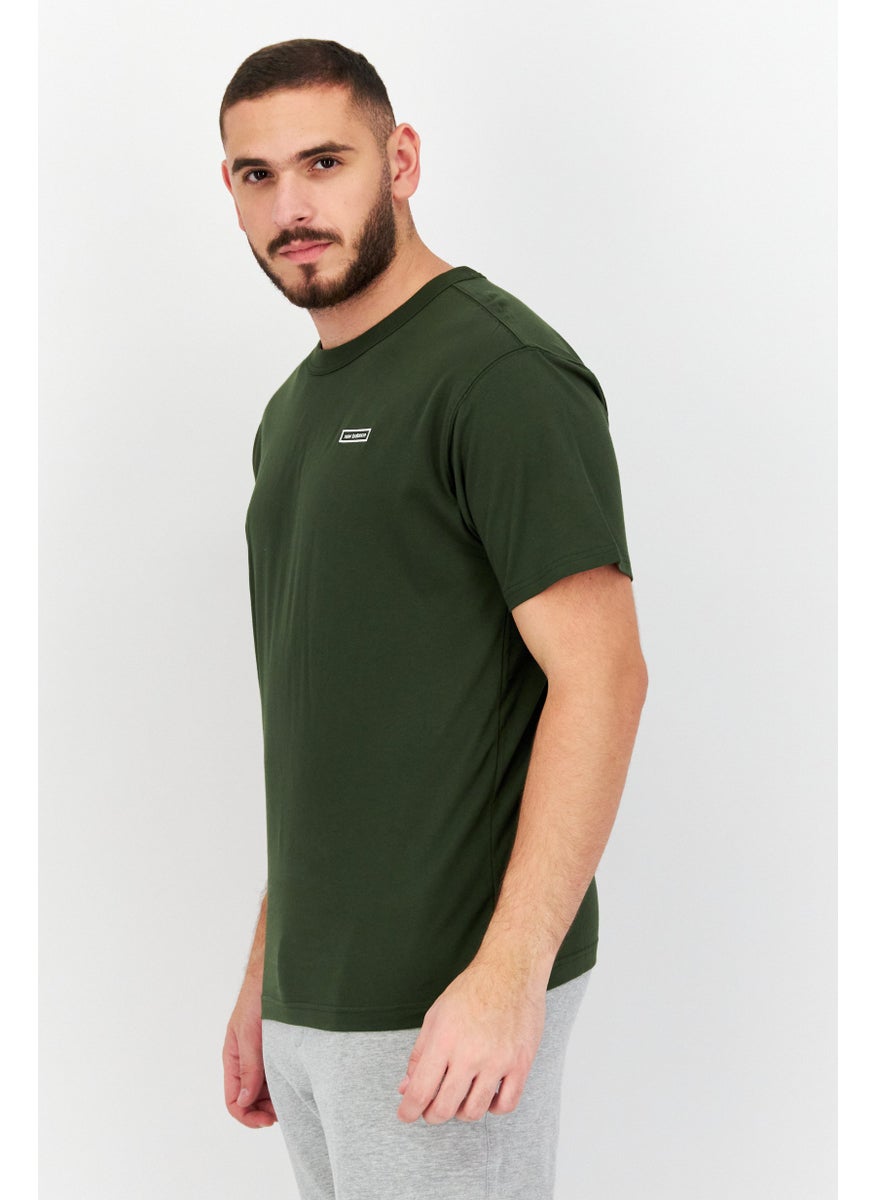 Men Sportswear Fit Training Short Sleeve T-Shirt, Olive