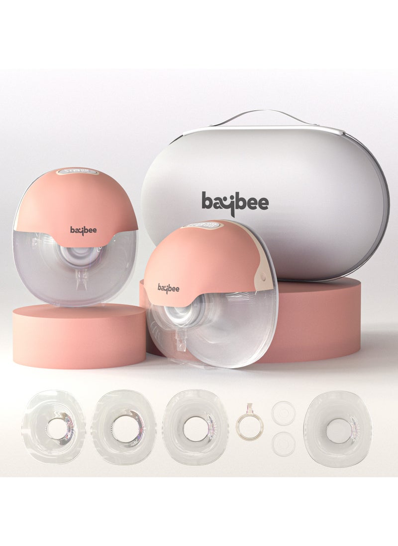 Portable Automatic Double Wearable Electric Breast Pump With 3 Modes And 15 Suction Levels, LED Display, Massage Mode