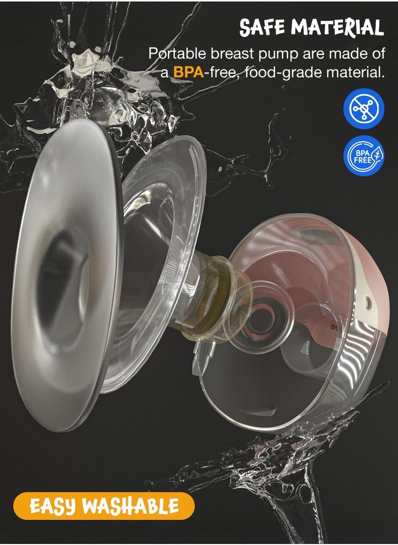Portable Automatic Double Wearable Electric Breast Pump With 3 Modes And 15 Suction Levels, LED Display, Massage Mode