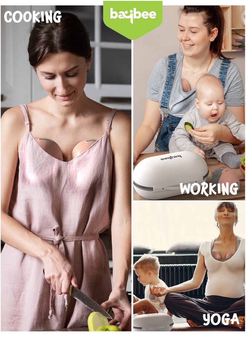 Portable Automatic Double Wearable Electric Breast Pump With 3 Modes And 15 Suction Levels, LED Display, Massage Mode