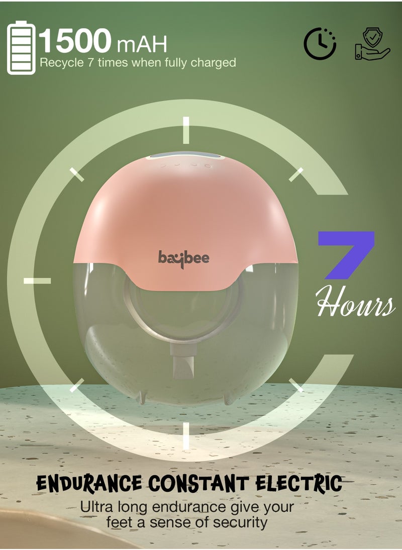 Portable Automatic Double Wearable Electric Breast Pump With 3 Modes And 15 Suction Levels, LED Display, Massage Mode