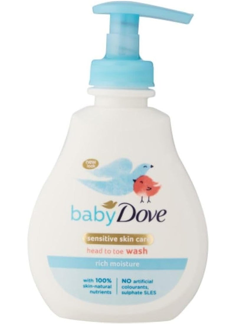 Baby Dove body wash head to toe sensitive 200ml