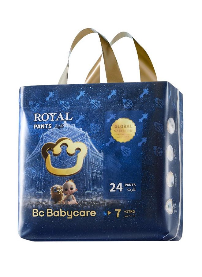 Royal Baby Diaper Pants - Size 7 - 17 Kg Plus - 24 Pieces