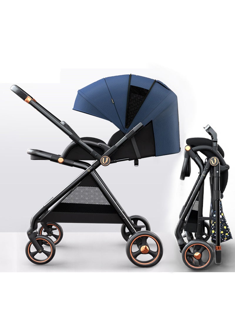 Lightweight Baby Stroller with Reversible Push Handle for Baby from 6 months to 3 years old