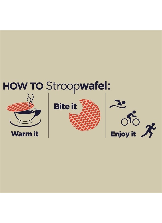 Energy Stroopwafel Variety Pack Sports Nutrition Waffle, Caffeine Included, and Kosher Dairy, On-The-Go Energy for Any Workout, 16 Count