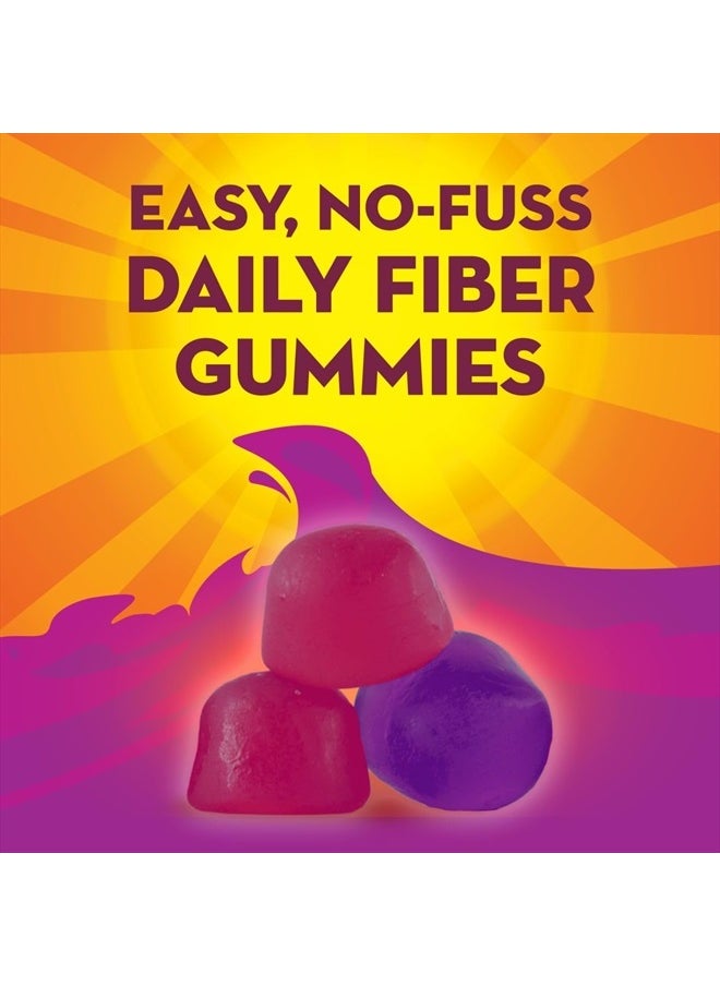 Kids Fiber Supplement Gummies, No Sugar Added, 5g Prebiotic Plant-Based Fiber Blend, Mixed Berry Flavored, 120ct Gummies
