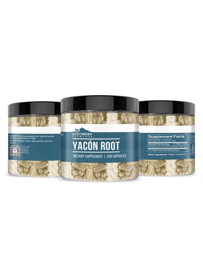 Yacon Root (200 Capsules), Pure & Undiluted, No Additives