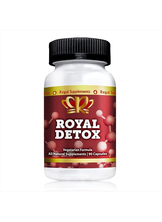 Royal Detox HMC | Natural Cleanse with Cilantro, Chlorella, Zeolite, Spirulina, Apple Pectin | Supports Optimal Energy, Colon Health, Positive Mood, Immune Defense & Reduced Inflammation (90 Capsules)