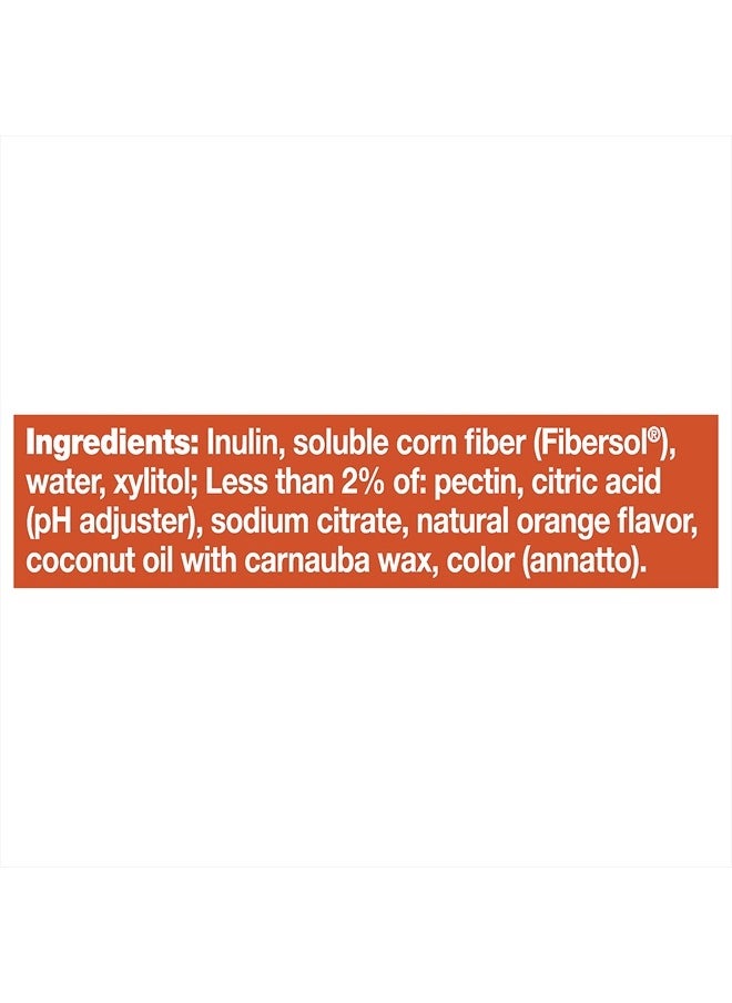 Daily Fiber Gummies, Orange Flavored, No Sugar Added, 5g Prebiotic Plant Based Fiber Blend, 72 Count