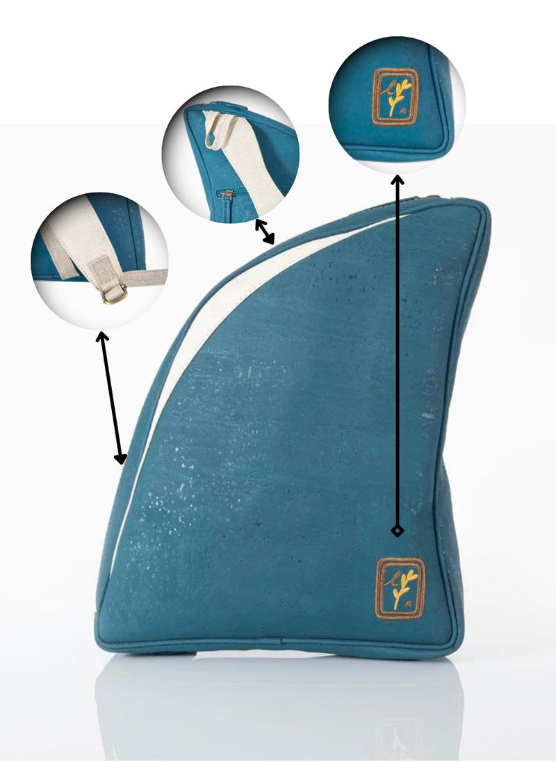 Unique Teal Shark Fin Backpack
