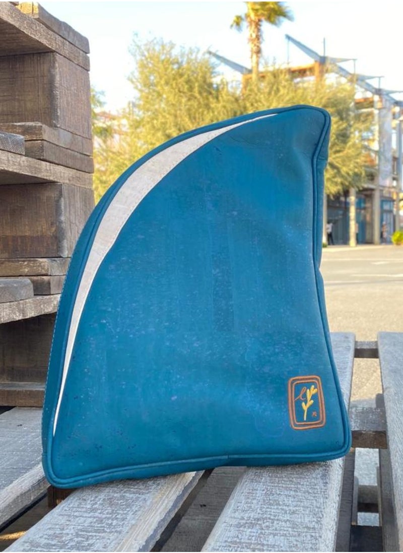 Unique Teal Shark Fin Backpack