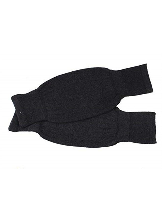 Unisex Winter Warm Thicken Cashmere Wool Knee Brace Support Pads Leg Warmers Thin Knee Sleeves for Men and Women Sports and Daily Wear (Dark Grey)