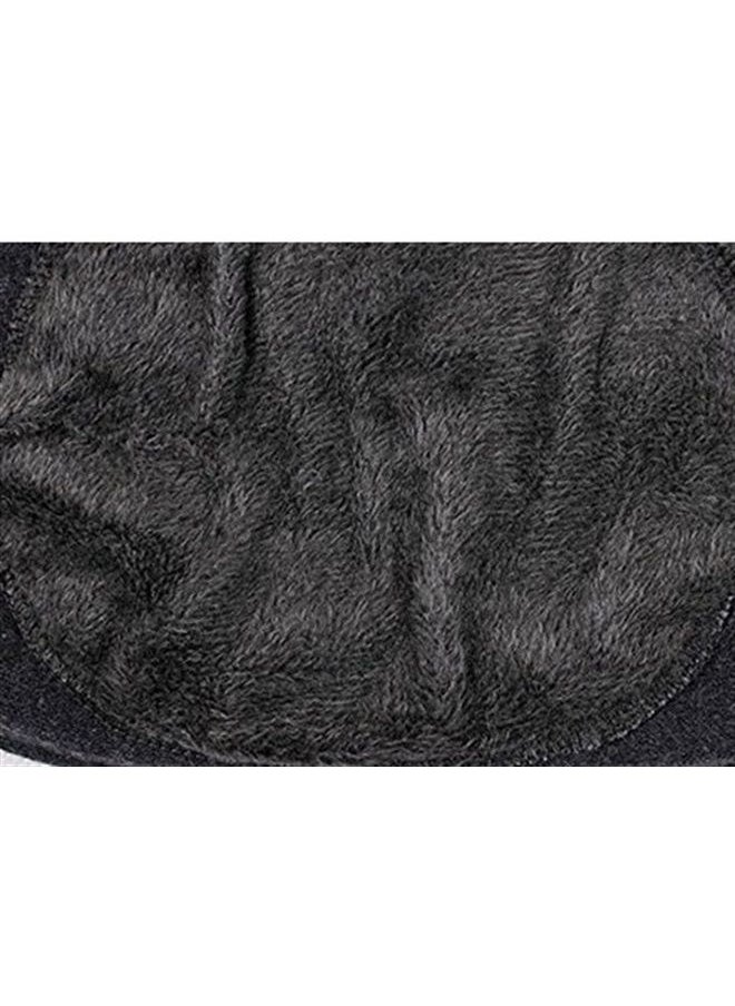 Unisex Winter Warm Thicken Cashmere Wool Knee Brace Support Pads Leg Warmers Thin Knee Sleeves for Men and Women Sports and Daily Wear (Dark Grey)