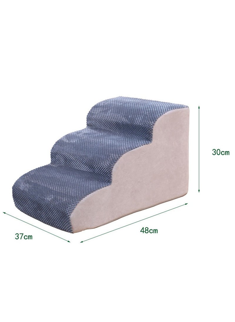 Dog Stairs for Small Dogs, 3-Step Dog Stairs for High Beds and Couch, Pet Steps for Small Dogs and Cats，Non-Slip Stable Indoor Dog Steps