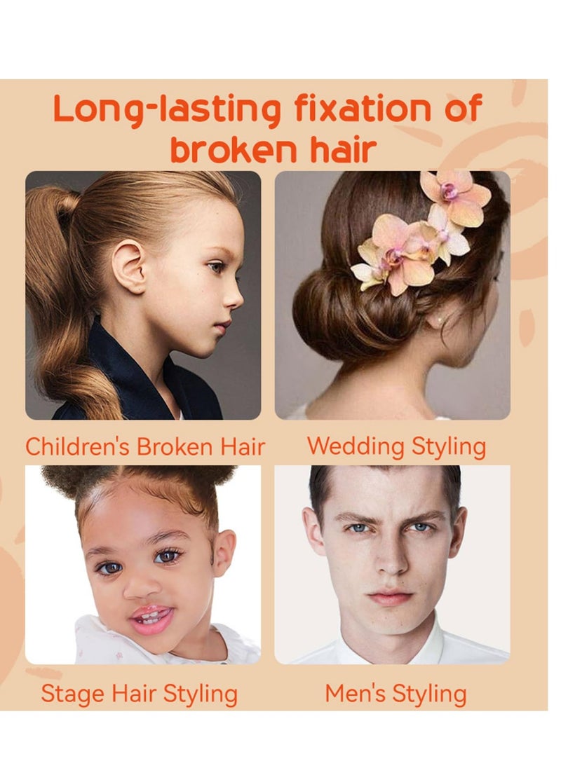 Hair Styling Gel for Kids, Children's Hair Wax Stick - Built-in Comb 2-in-1 Hair Finishing Stick, Natural Ingredients Refreshing and Non-Greasy, Easy to Styling, 0.71oz