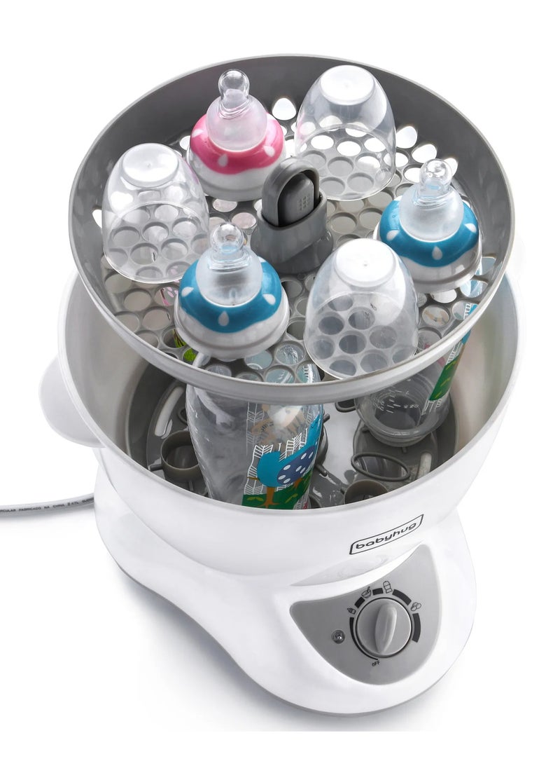 Babyhug 6 In 1 Steam Sterilizer & Warmer Set, Quick & Efficient Sterilising Cycle In 8 Minutes