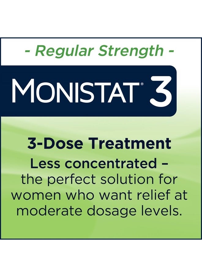 3 Day Yeast Infection Treatment for Women, 3 Miconazole Pre-Filled Cream Applicators, 1 Pack