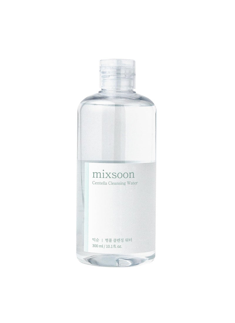 mixsoon Centella Cleansing Water 10.14 fl oz / 300ml,Face Cleanser for Sensitive Skin,Centella Asiatica, Aloe Vera