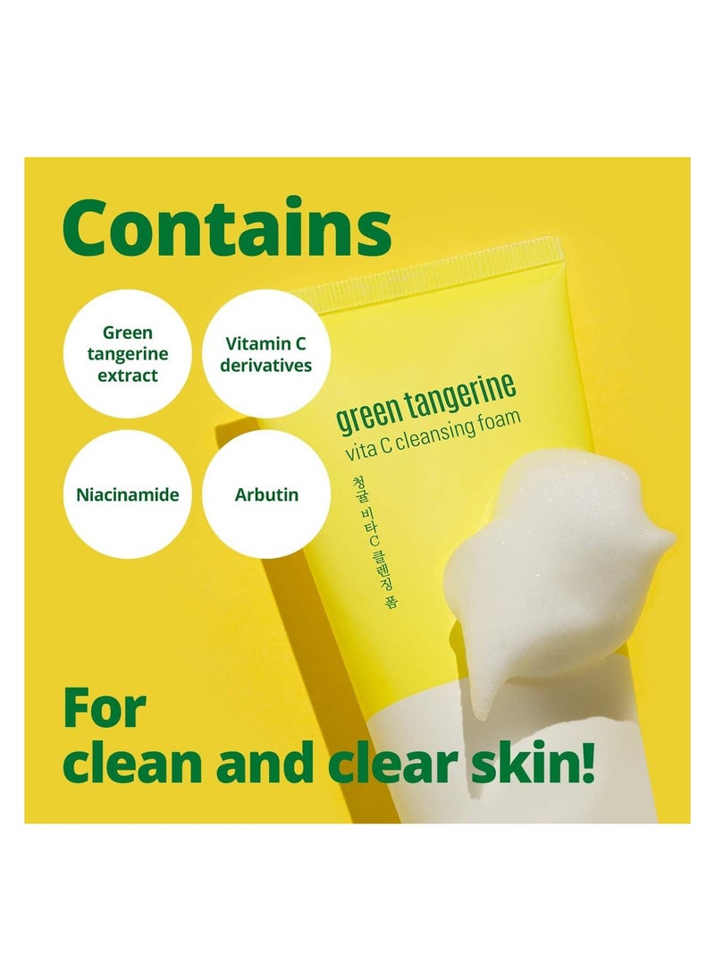 Green Tangerine Vitamin C Cleansing Foam,Made in Korea ,5.07fl.oz,150ml