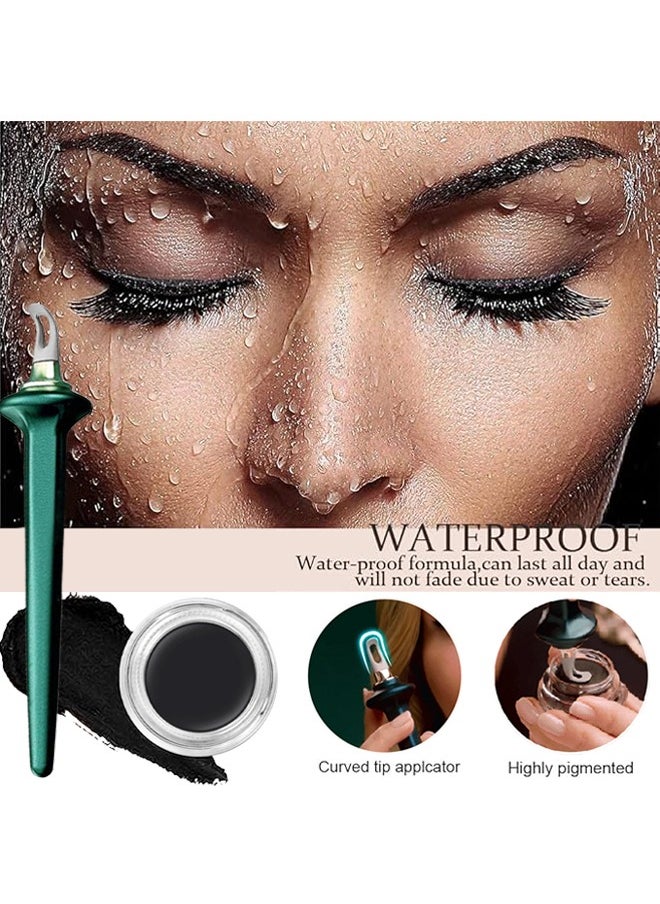 DNM Easy No-Skip Eyeliner,DNM Wand & Long-Wear Eyebrow Cream/ Eyeliner Cream (Black), Multi-Purpose Make-Up Application Tool, Universal Design for Easy Eye & Eyebrow& Lip Liner, Versatile and Reusable