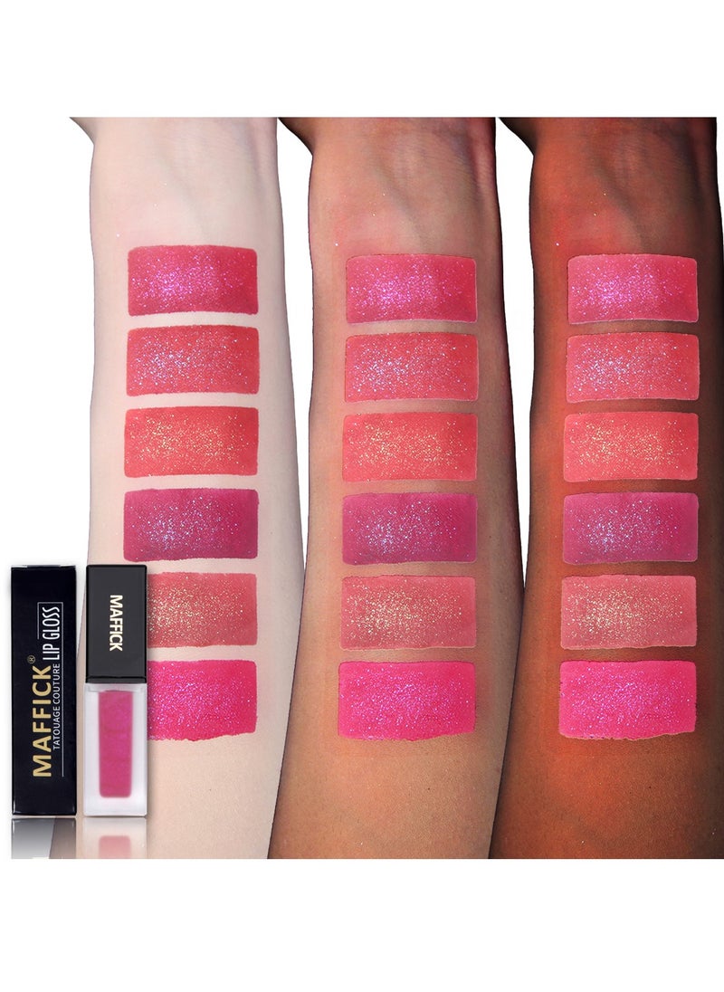 Maffick Lip Gloss, Super Lustrous The Gloss, Non-Sticky, High Shine Finish, 4.5g