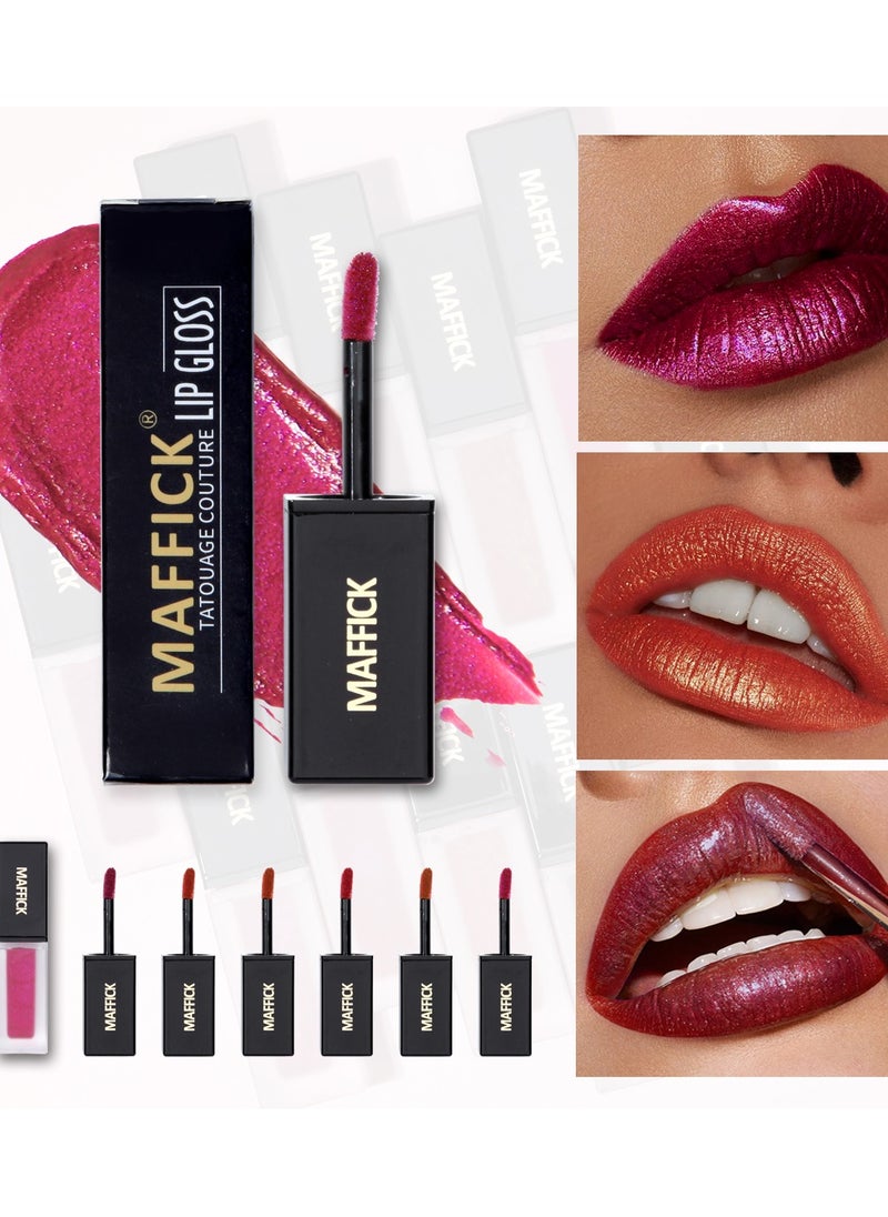 Maffick Lip Gloss, Super Lustrous The Gloss, Non-Sticky, High Shine Finish, 4.5g