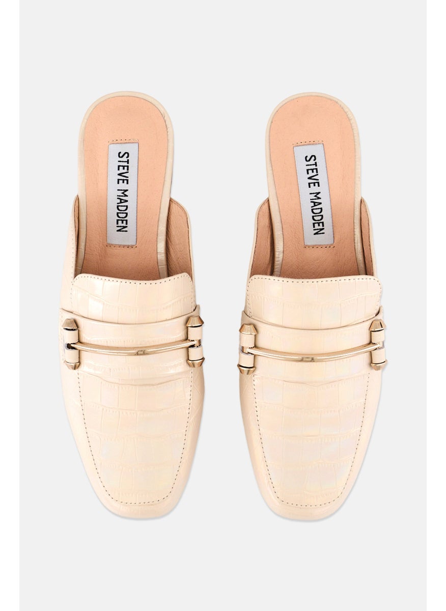Women Kite Slip On Mules, Beige