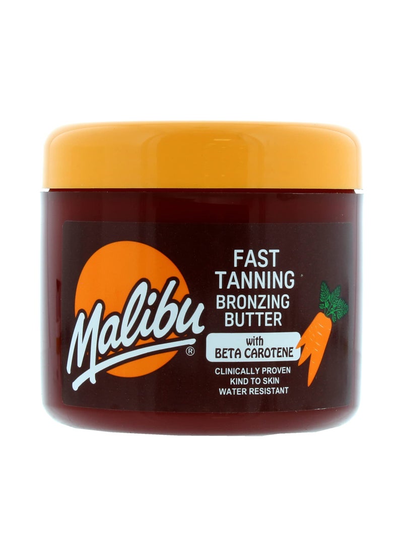 Malibu Sun Bronzing Fast Tanning Body Butter with Beta Carotene, Tropical Coconut Fragrance, 300ml