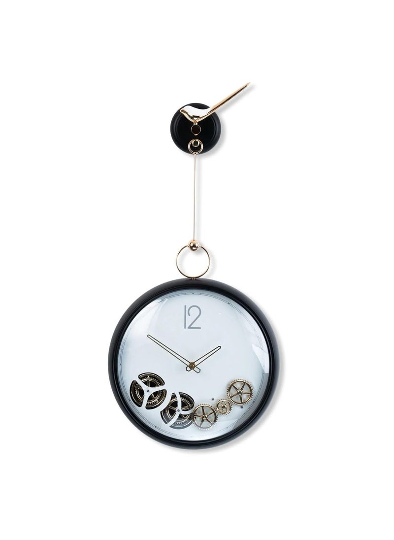 waqif Home Decoration European Wall Clock | Steampunk Moving Gear Wall Clock for Home Decor Office | Pendulum Wall Clock | Birds Pendulum Wall Clock | Decor Art & Hanging Decorative