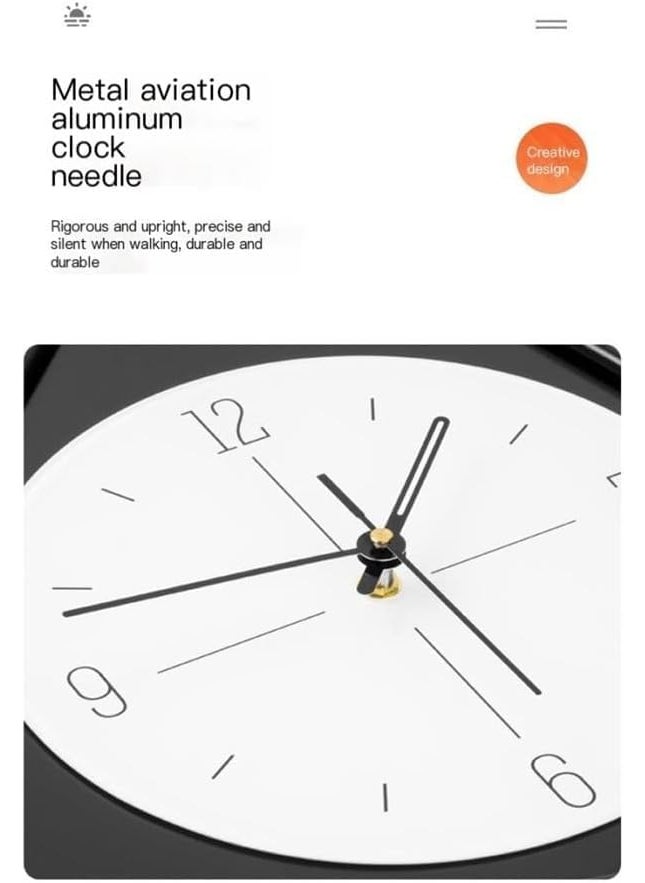 waqif Large Wall Clocks for Living Room Decor Modern Pendulum Wall Clock Silent Quartz Battery Operated Non-Ticking for Bedroom Kitchen Office Black Metal Deer Clock Wall Decor for Home Indoor