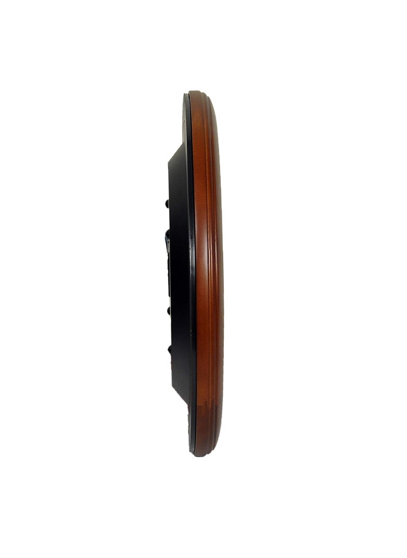 RHYTHM Wood Wall Clock (Brown_1.1 Inch X 12.2 Inch X 12.2 Inch)