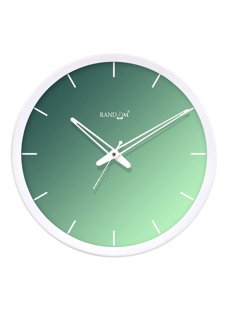 RANDOM 12-inch Plastic & Glass Decorative Wall Clocks for Home,Living Room, Lobby, Kitchen, Plastic Analog Stylish Wall Clock