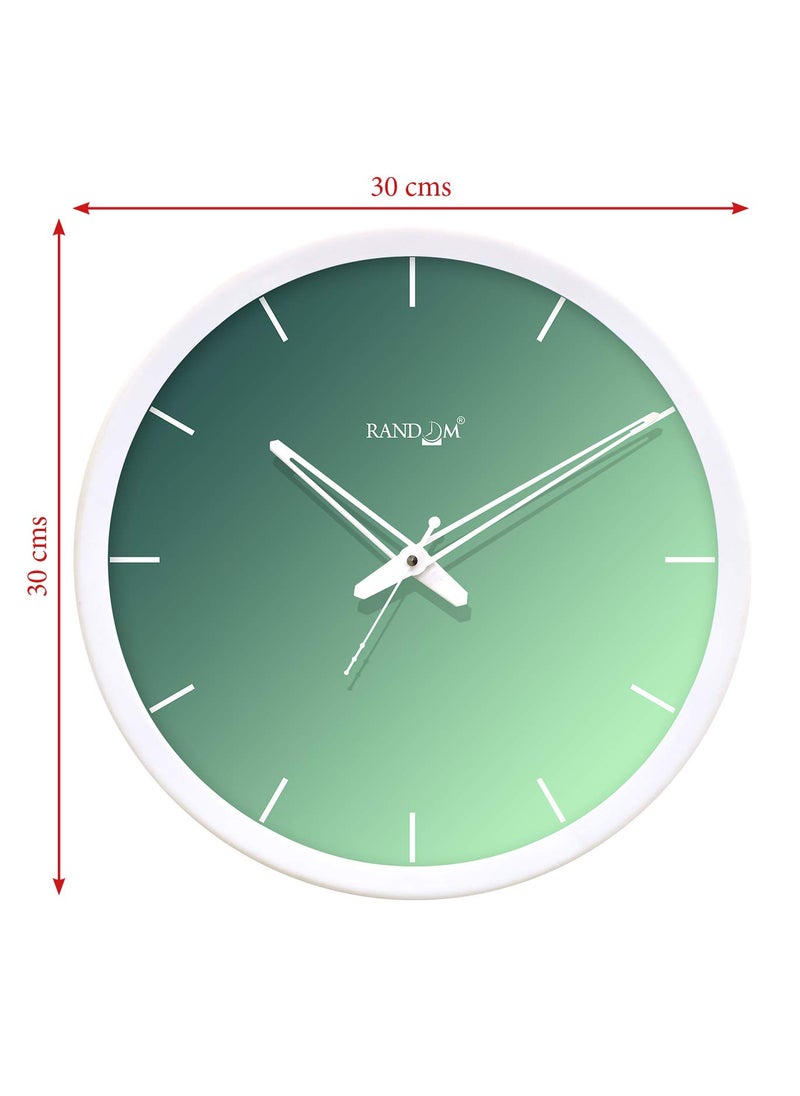 RANDOM 12-inch Plastic & Glass Decorative Wall Clocks for Home,Living Room, Lobby, Kitchen, Plastic Analog Stylish Wall Clock