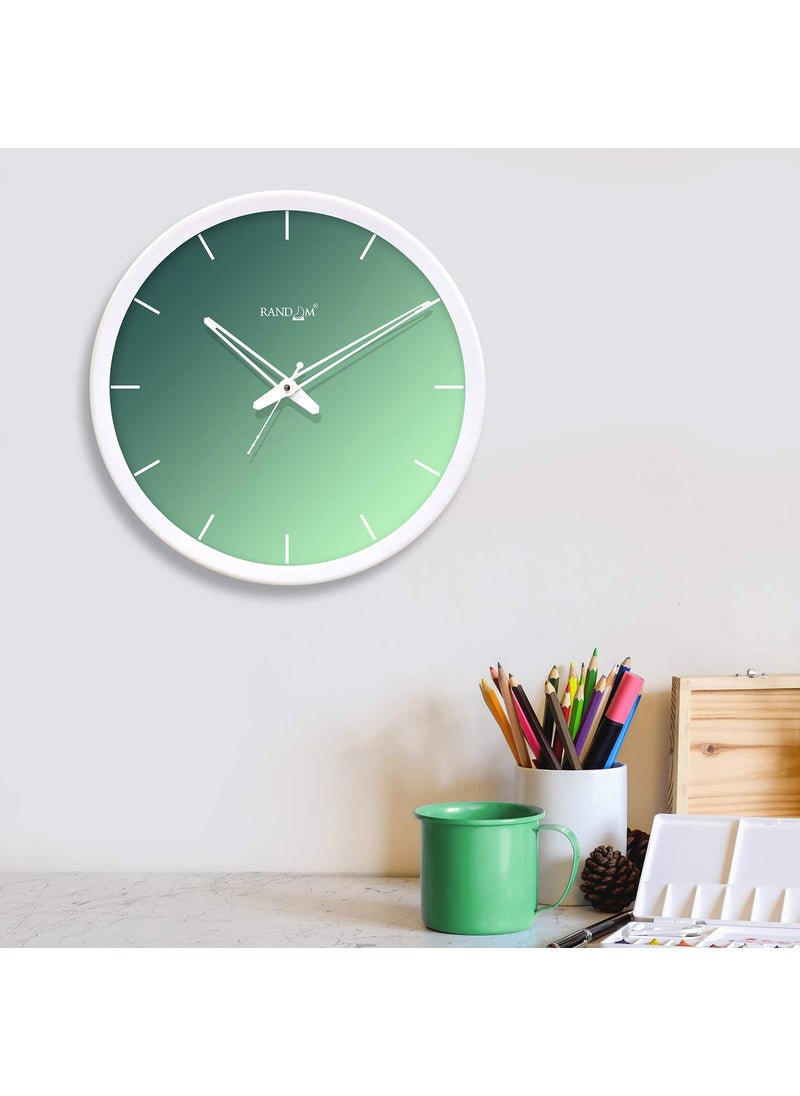 RANDOM 12-inch Plastic & Glass Decorative Wall Clocks for Home,Living Room, Lobby, Kitchen, Plastic Analog Stylish Wall Clock