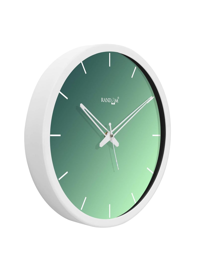 RANDOM 12-inch Plastic & Glass Decorative Wall Clocks for Home,Living Room, Lobby, Kitchen, Plastic Analog Stylish Wall Clock