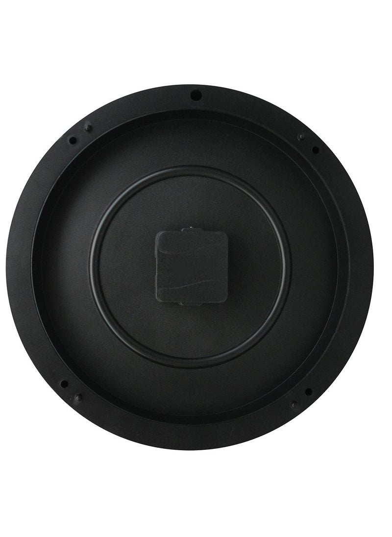 RANDOM Alphabet (12 Inches) Plastic Wall Clock (30cmX30cmX5cm, Black)