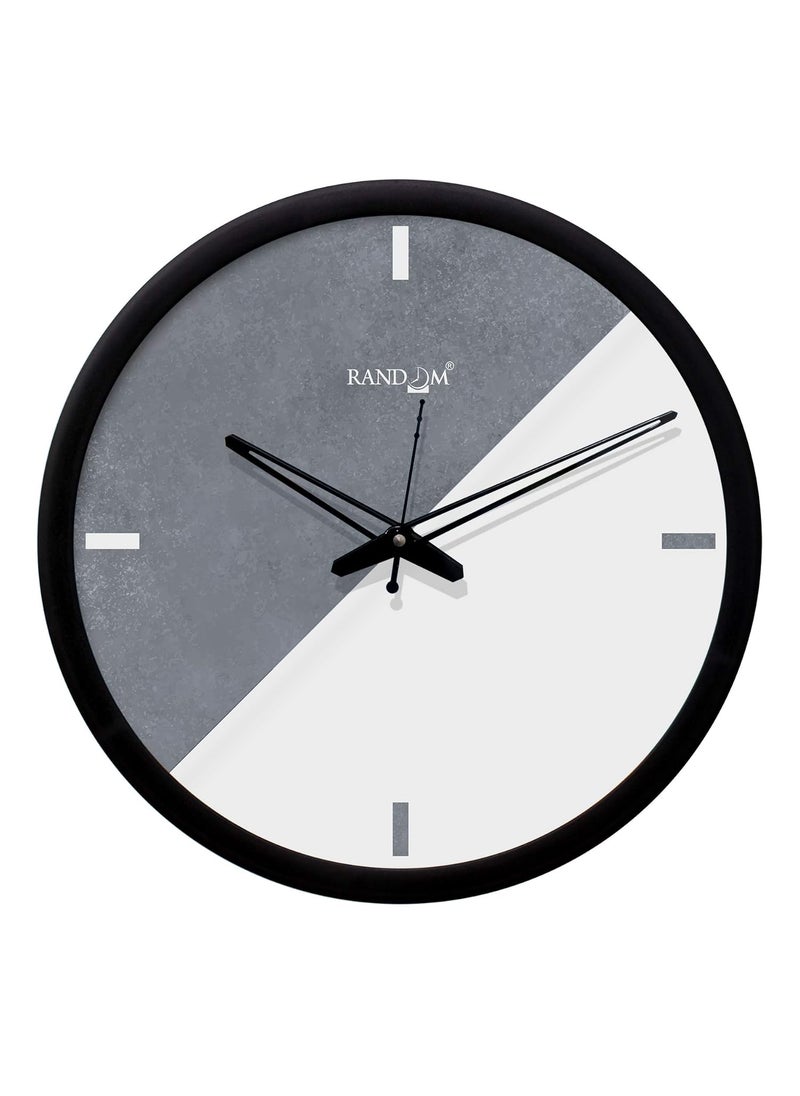 RANDOM 12-inch Plastic & Glass Decorative Wall Clocks for Home,Living Room, Lobby, Kitchen, Plastic Analog Stylish Wall Clock